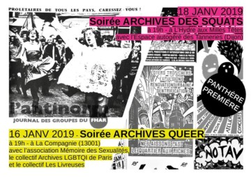 16.01.19 19h Lecture Archives Queer – PANTHÈRE PREMIÈRE