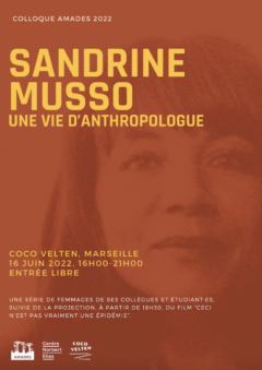 16.02.2022  Femmage à Sandrine Musso, Colloque Amades